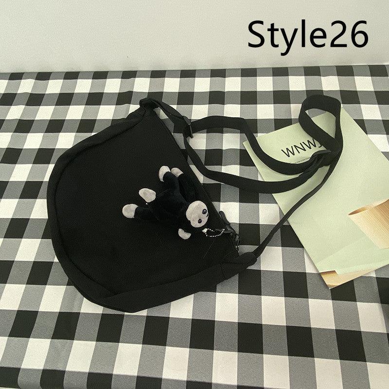 Messenger Bag Men's Canvas Bag Shoulder Bag Boys Light And Versatile Small Satchel - Amazitshop