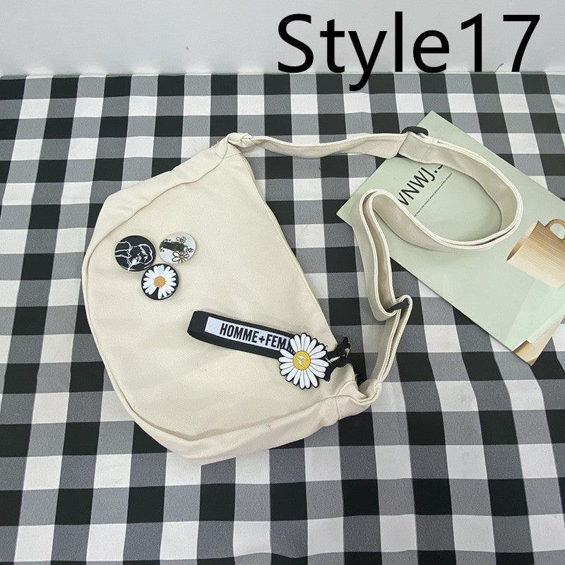 Messenger Bag Men's Canvas Bag Shoulder Bag Boys Light And Versatile Small Satchel - Amazitshop