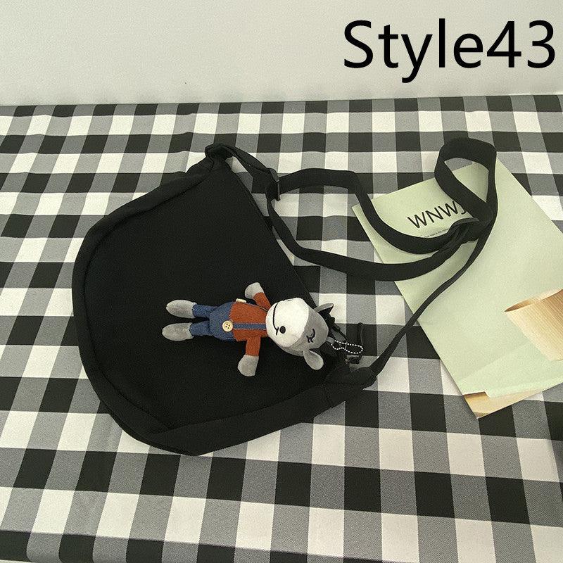 Messenger Bag Men's Canvas Bag Shoulder Bag Boys Light And Versatile Small Satchel - Amazitshop