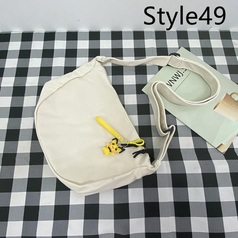 Messenger Bag Men's Canvas Bag Shoulder Bag Boys Light And Versatile Small Satchel - Amazitshop