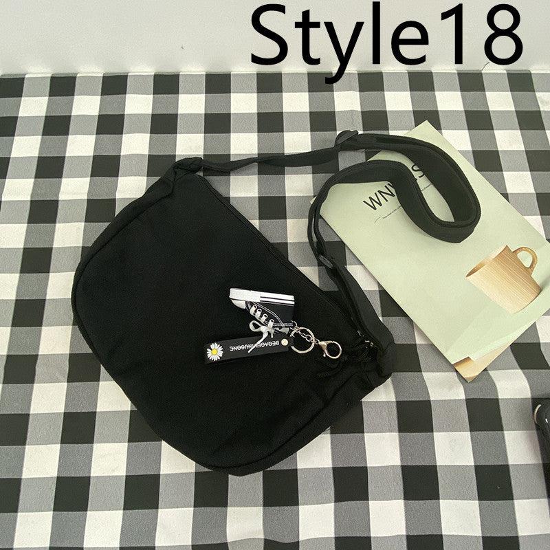 Messenger Bag Men's Canvas Bag Shoulder Bag Boys Light And Versatile Small Satchel - Amazitshop