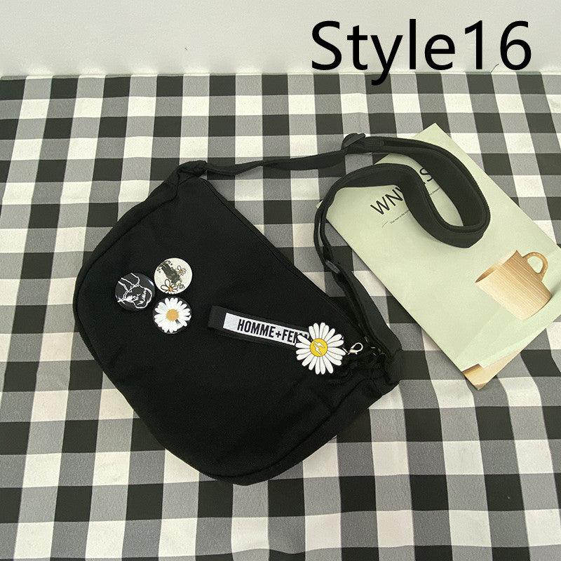 Messenger Bag Men's Canvas Bag Shoulder Bag Boys Light And Versatile Small Satchel - Amazitshop