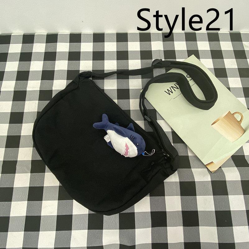 Messenger Bag Men's Canvas Bag Shoulder Bag Boys Light And Versatile Small Satchel - Amazitshop