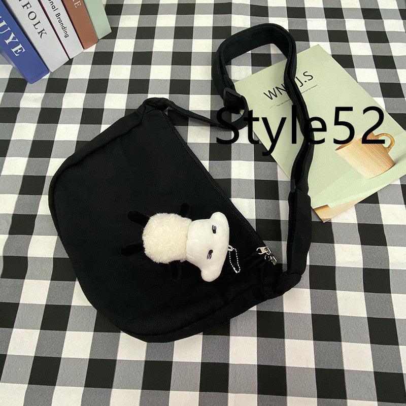 Messenger Bag Men's Canvas Bag Shoulder Bag Boys Light And Versatile Small Satchel - Amazitshop