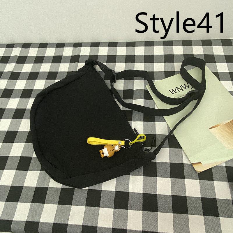 Messenger Bag Men's Canvas Bag Shoulder Bag Boys Light And Versatile Small Satchel - Amazitshop