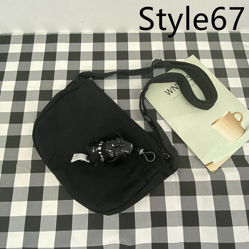 Messenger Bag Men's Canvas Bag Shoulder Bag Boys Light And Versatile Small Satchel - Amazitshop