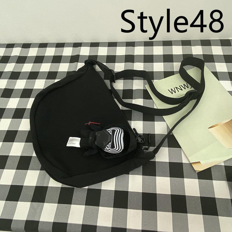 Messenger Bag Men's Canvas Bag Shoulder Bag Boys Light And Versatile Small Satchel - Amazitshop