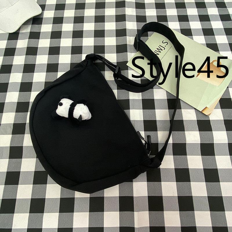 Messenger Bag Men's Canvas Bag Shoulder Bag Boys Light And Versatile Small Satchel - Amazitshop