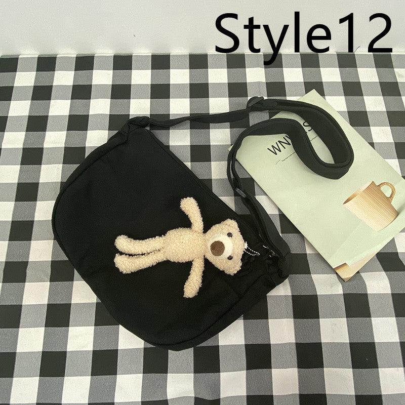 Messenger Bag Men's Canvas Bag Shoulder Bag Boys Light And Versatile Small Satchel - Amazitshop