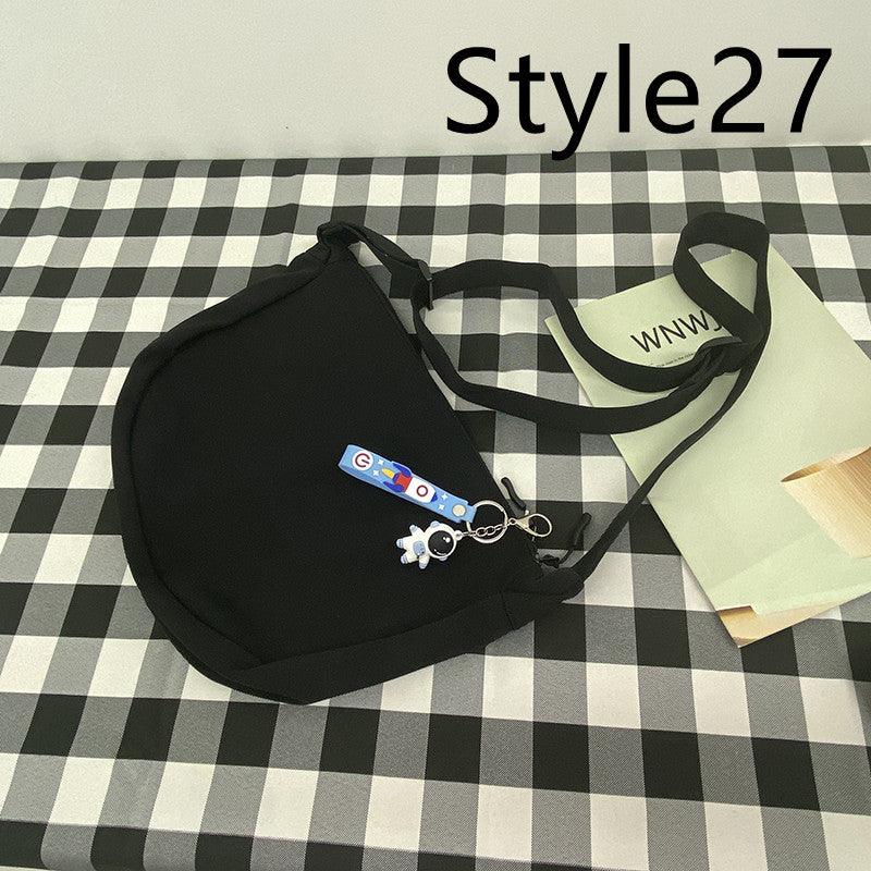 Messenger Bag Men's Canvas Bag Shoulder Bag Boys Light And Versatile Small Satchel - Amazitshop