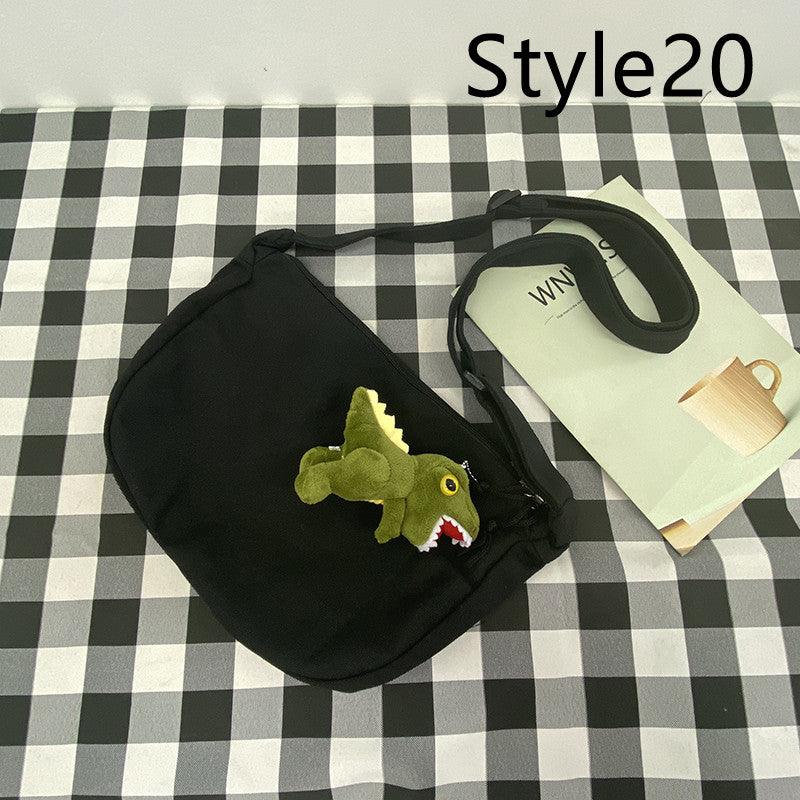 Messenger Bag Men's Canvas Bag Shoulder Bag Boys Light And Versatile Small Satchel - Amazitshop