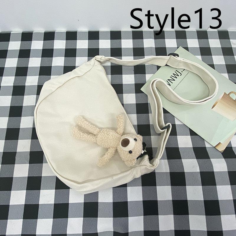 Messenger Bag Men's Canvas Bag Shoulder Bag Boys Light And Versatile Small Satchel - Amazitshop