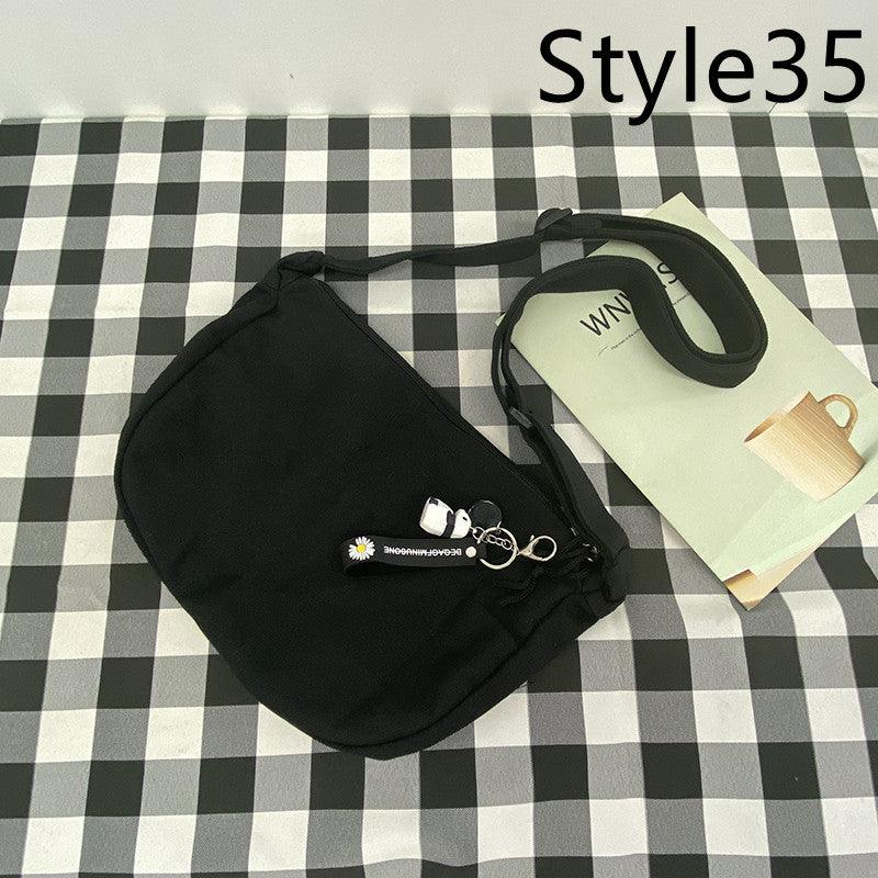 Messenger Bag Men's Canvas Bag Shoulder Bag Boys Light And Versatile Small Satchel - Amazitshop