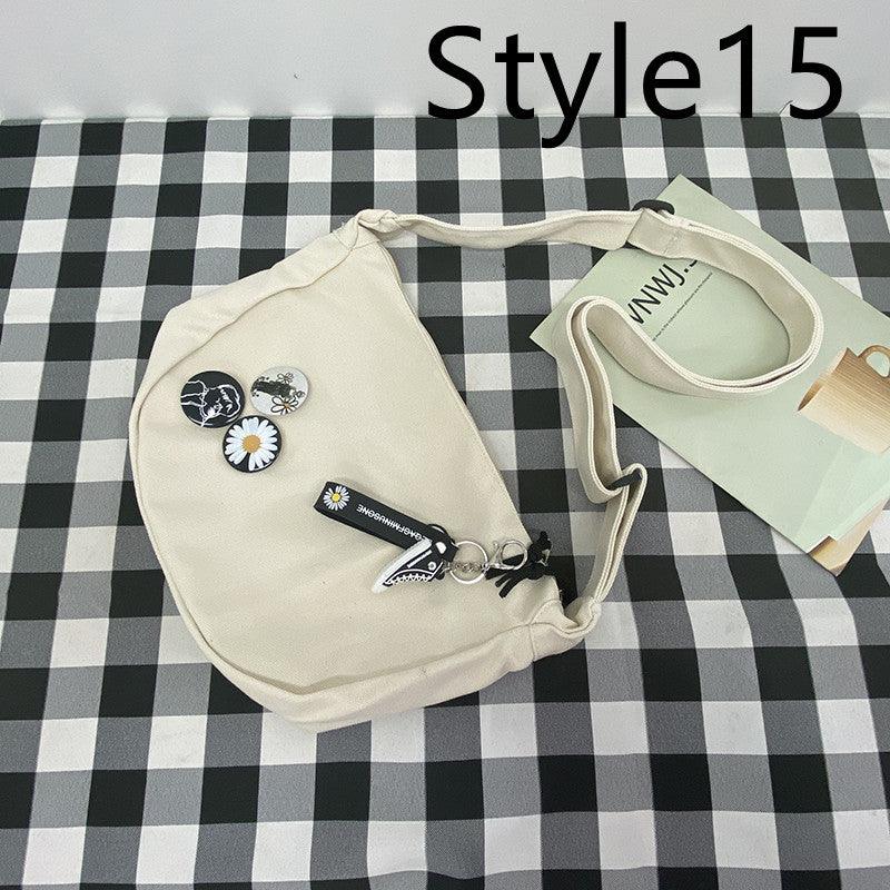 Messenger Bag Men's Canvas Bag Shoulder Bag Boys Light And Versatile Small Satchel - Amazitshop