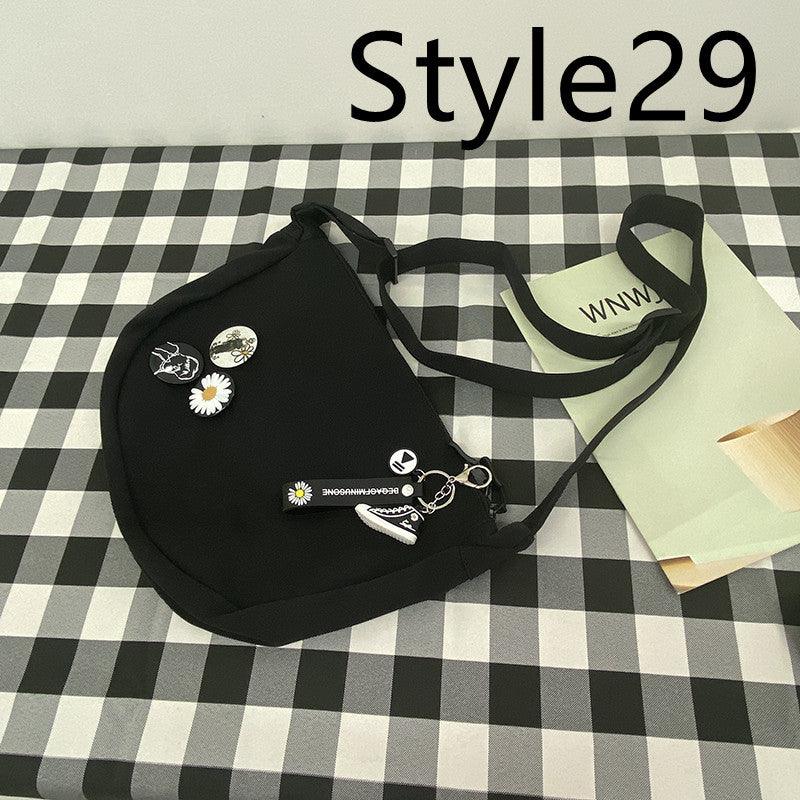 Messenger Bag Men's Canvas Bag Shoulder Bag Boys Light And Versatile Small Satchel - Amazitshop