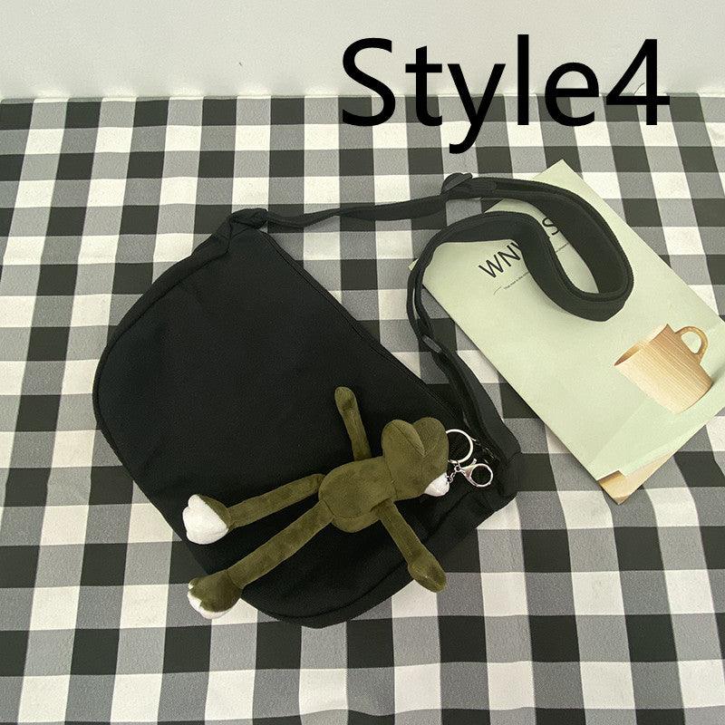 Messenger Bag Men's Canvas Bag Shoulder Bag Boys Light And Versatile Small Satchel - Amazitshop