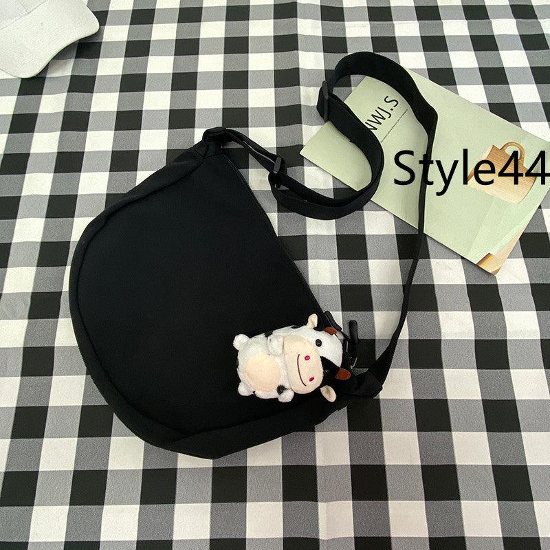 Messenger Bag Men's Canvas Bag Shoulder Bag Boys Light And Versatile Small Satchel - Amazitshop