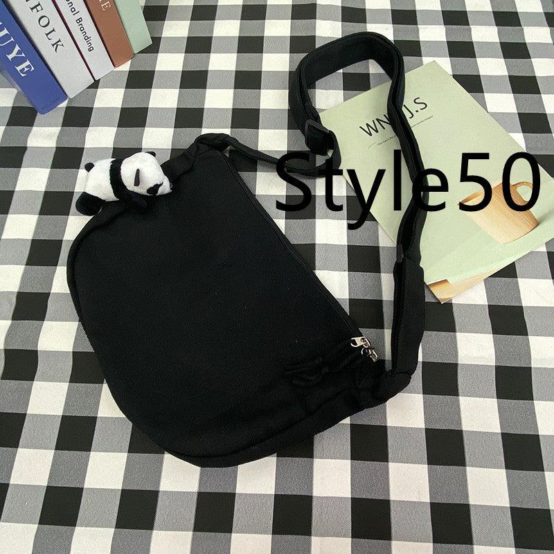 Messenger Bag Men's Canvas Bag Shoulder Bag Boys Light And Versatile Small Satchel - Amazitshop