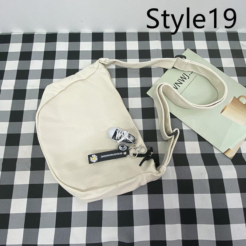 Messenger Bag Men's Canvas Bag Shoulder Bag Boys Light And Versatile Small Satchel - Amazitshop