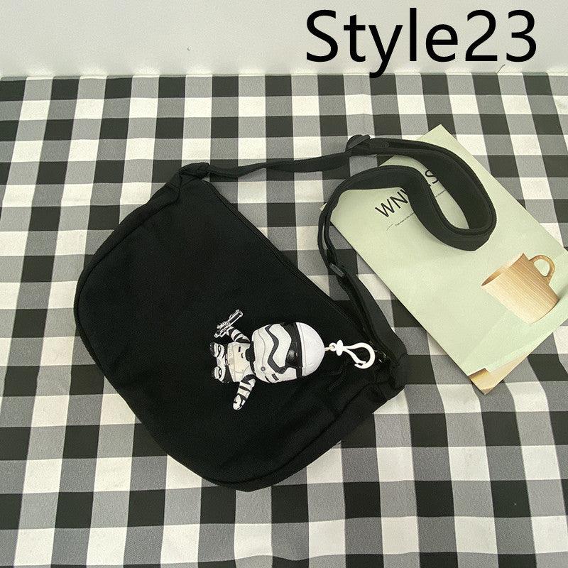 Messenger Bag Men's Canvas Bag Shoulder Bag Boys Light And Versatile Small Satchel - Amazitshop