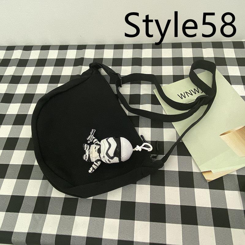 Messenger Bag Men's Canvas Bag Shoulder Bag Boys Light And Versatile Small Satchel - Amazitshop