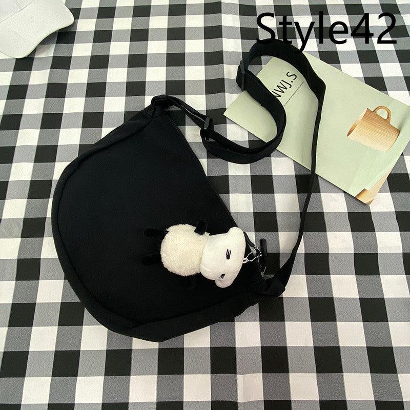 Messenger Bag Men's Canvas Bag Shoulder Bag Boys Light And Versatile Small Satchel - Amazitshop