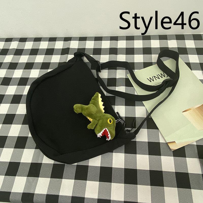 Messenger Bag Men's Canvas Bag Shoulder Bag Boys Light And Versatile Small Satchel - Amazitshop