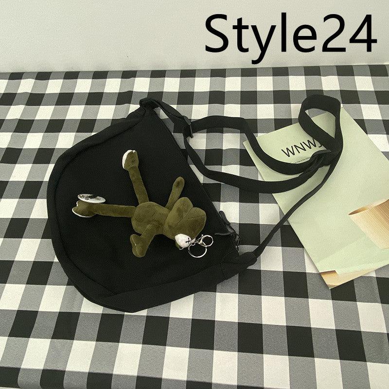 Messenger Bag Men's Canvas Bag Shoulder Bag Boys Light And Versatile Small Satchel - Amazitshop