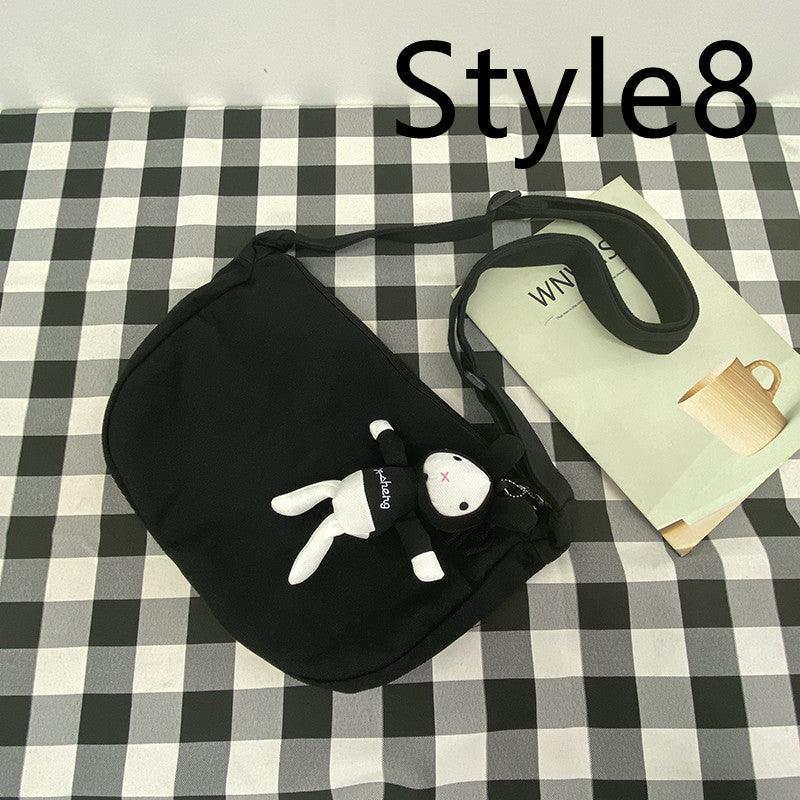 Messenger Bag Men's Canvas Bag Shoulder Bag Boys Light And Versatile Small Satchel - Amazitshop