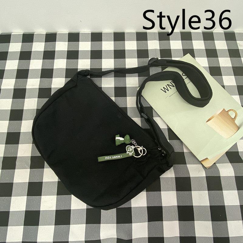 Messenger Bag Men's Canvas Bag Shoulder Bag Boys Light And Versatile Small Satchel - Amazitshop