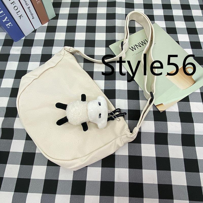 Messenger Bag Men's Canvas Bag Shoulder Bag Boys Light And Versatile Small Satchel - Amazitshop