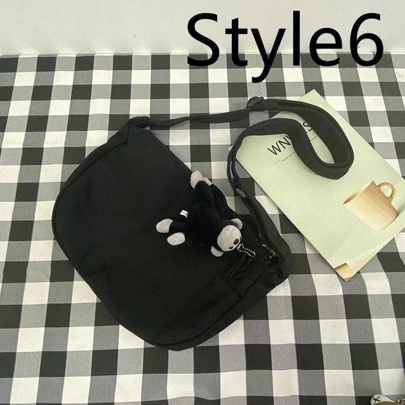 Messenger Bag Men's Canvas Bag Shoulder Bag Boys Light And Versatile Small Satchel - Amazitshop