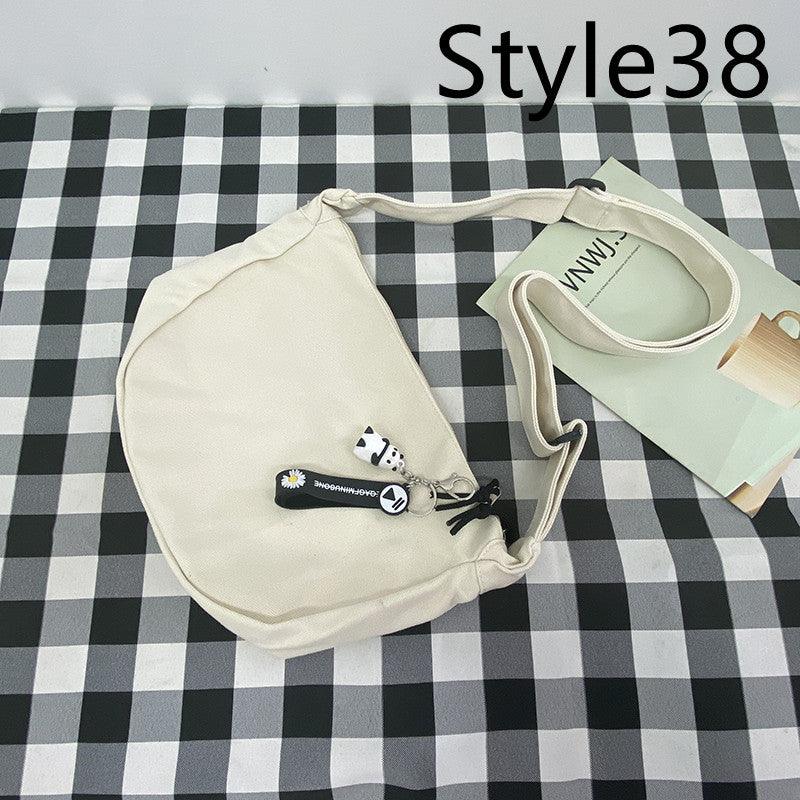 Messenger Bag Men's Canvas Bag Shoulder Bag Boys Light And Versatile Small Satchel - Amazitshop