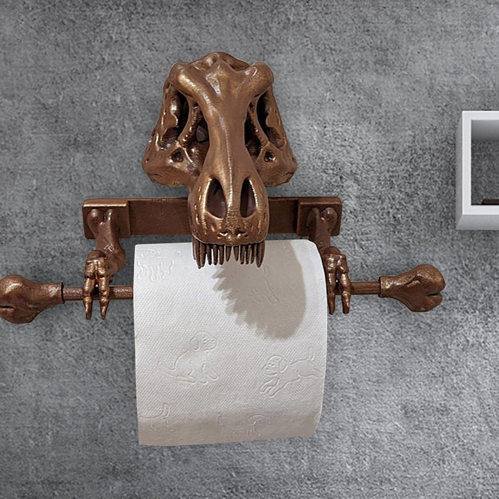 Metal Dinosaur Tissue Holder Toilet Paper Holder Towel Rack For Kitchen Decor Bathroom Paper Towel Household Accessories - Amazitshop