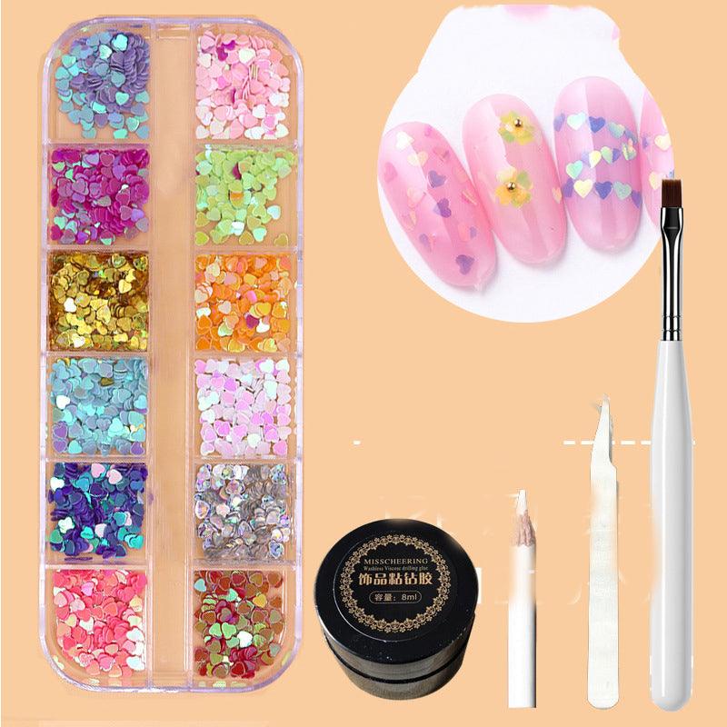 Metal Rivets Rhinestone Nail Decorations Mixed Box - Amazitshop