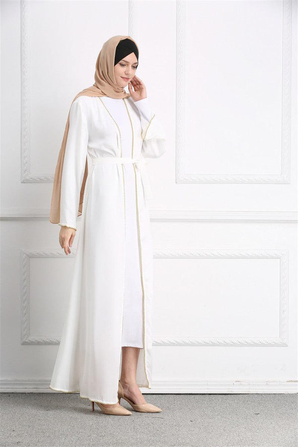 Middle Eastern Robe, Muslim Beaded Plus Size Cardigan For Women - Amazitshop