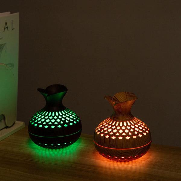 Mini Desktop Creativity Three - leaf Flower Humidifier - Amazitshop