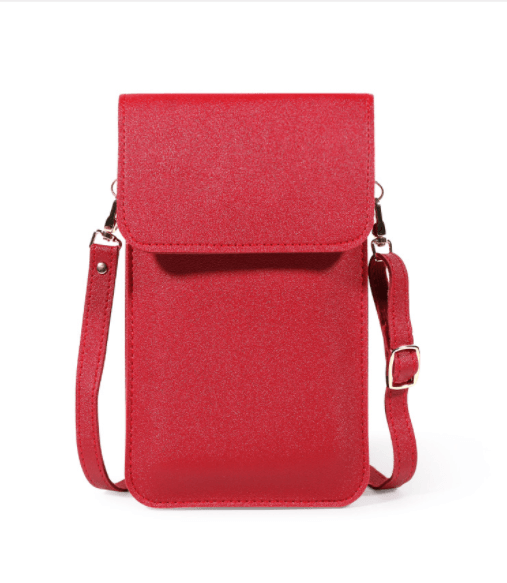 Mini Shoulder Crossbody Bags For Women Casual Solid Color Mobile Phone Bag Long Wallet - Amazitshop