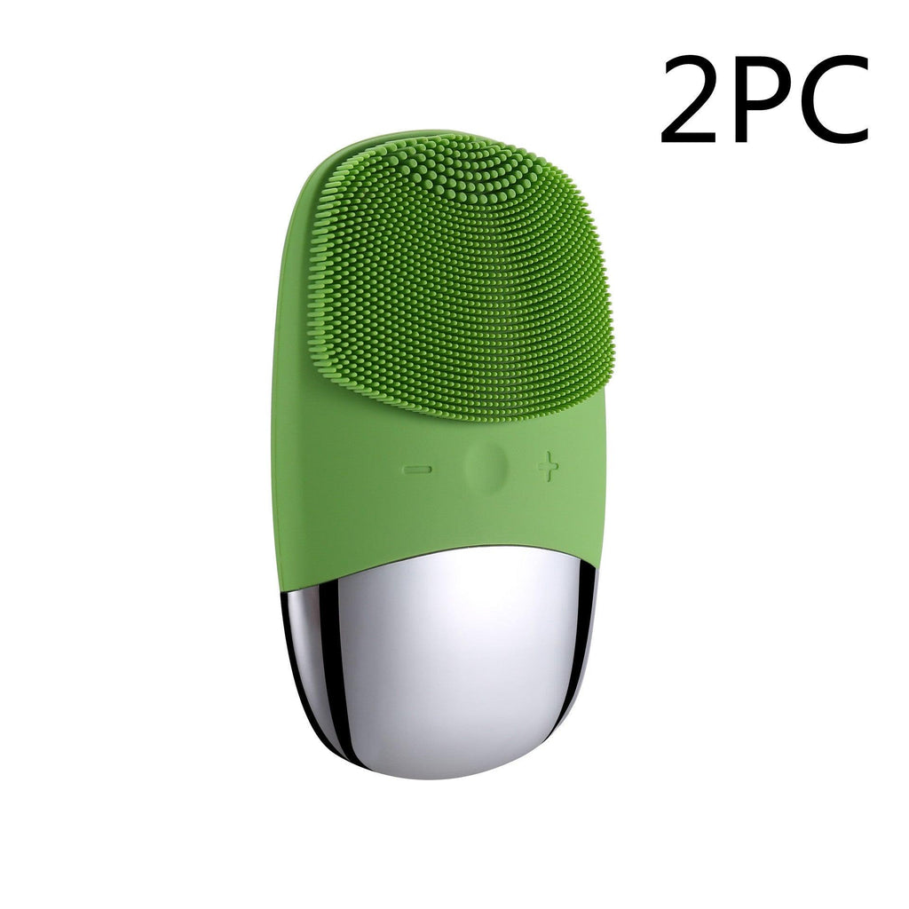 Mini Silicone Electric Face Cleansing Brush Electric Facial Cleanser Facial Cleansing Brush Skin Massager Skin Care Tools - Amazitshop