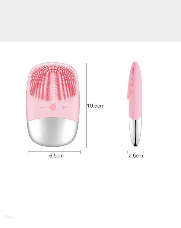 Mini Silicone Electric Face Cleansing Brush Electric Facial Cleanser Sonic Facial Cleansing Brush Skin Massager Skin Care Tools - Amazitshop