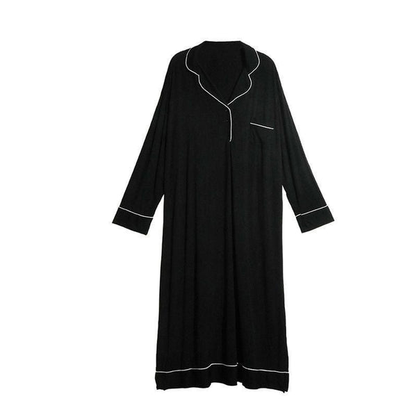 Modal Nightdress Long Ladies Plus Size Loose - Amazitshop