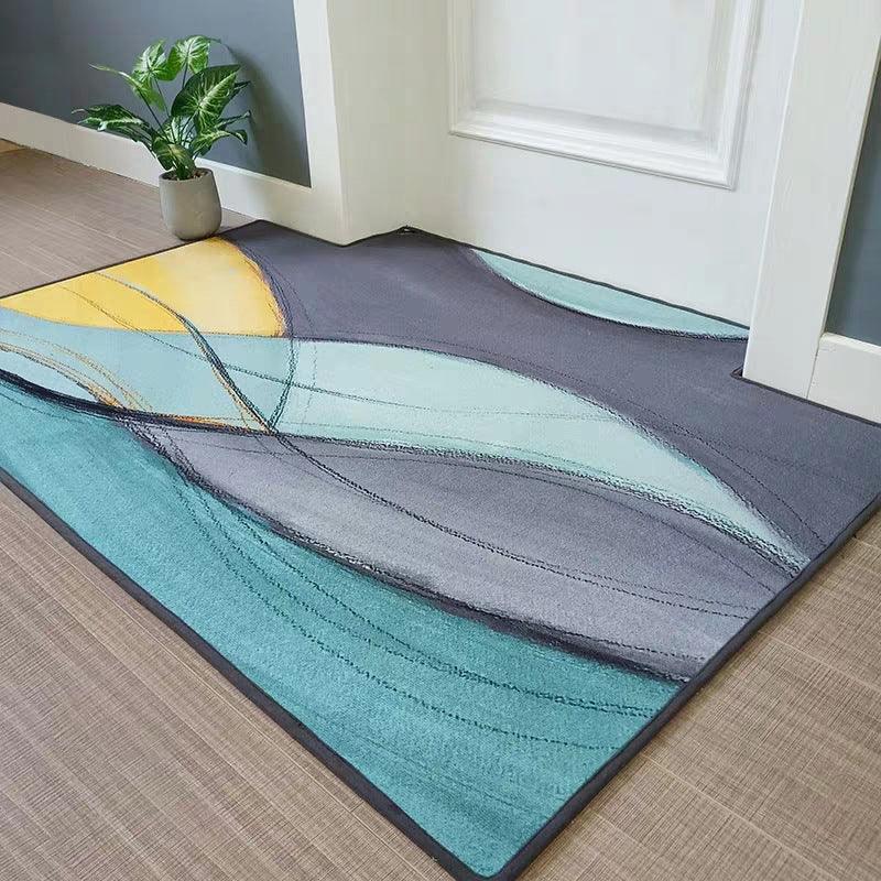 Modern Minimalist Home Entrance Floor Mats Custom Human Door Mats Living Room Non - slip Absorbent Foot Mats Bedroom Carpets - Amazitshop