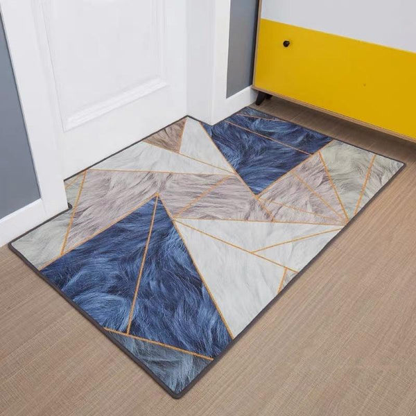 Modern Minimalist Home Entrance Floor Mats Custom Human Door Mats Living Room Non - slip Absorbent Foot Mats Bedroom Carpets - Amazitshop