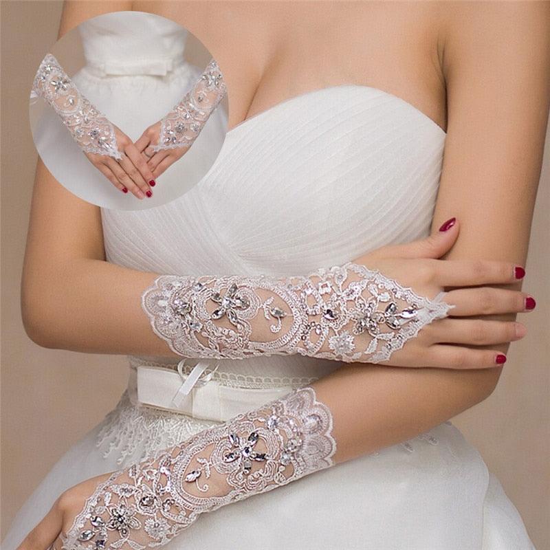 Mother wedding dress gloves - Amazitshop