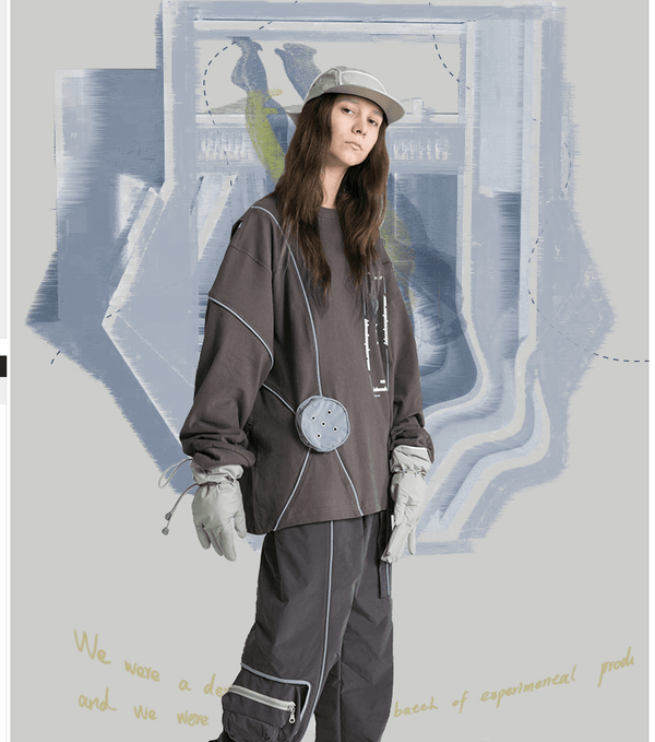 Multi - pocket loose tooling closing beam pants - Amazitshop