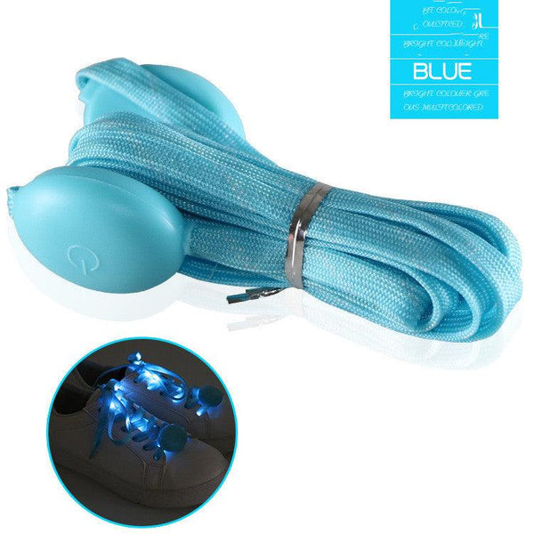 Multicolor LED Nylon Braiding String Bar Party Atmosphere Glowing Props Shoelaces - Amazitshop