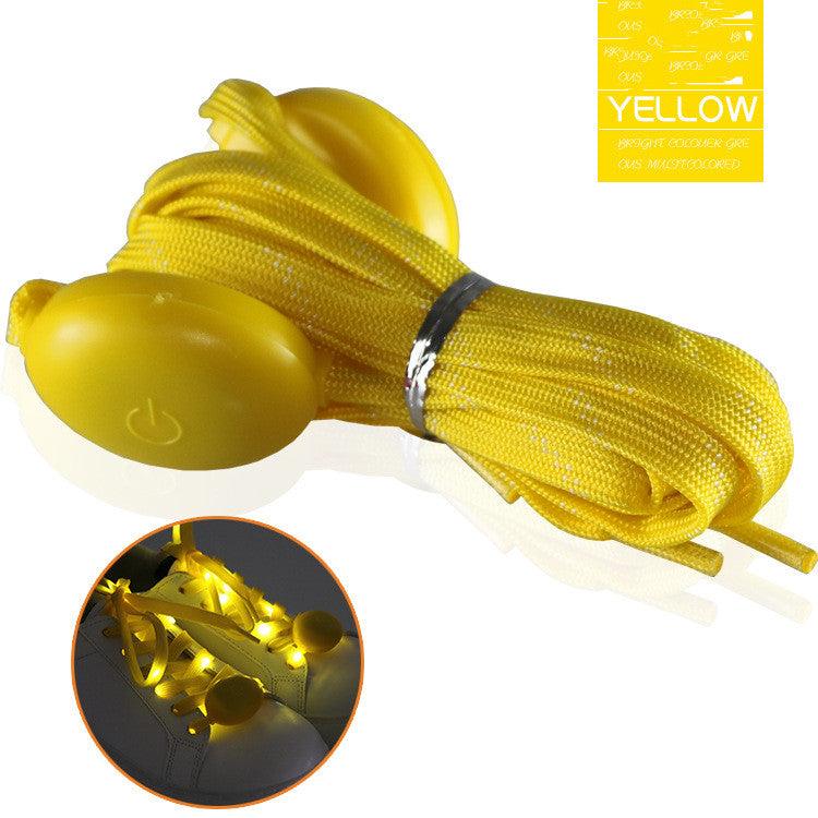 Multicolor LED Nylon Braiding String Bar Party Atmosphere Glowing Props Shoelaces - Amazitshop