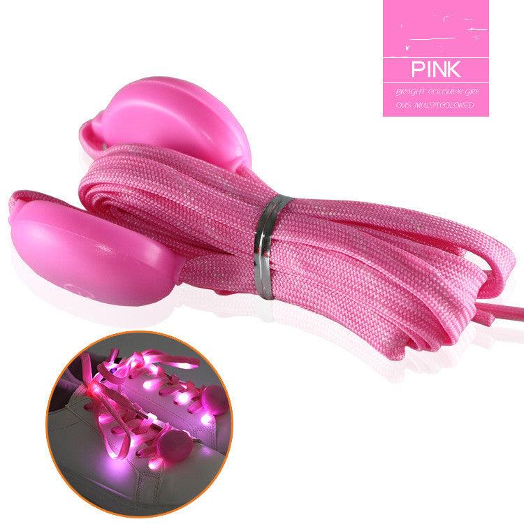 Multicolor LED Nylon Braiding String Bar Party Atmosphere Glowing Props Shoelaces - Amazitshop