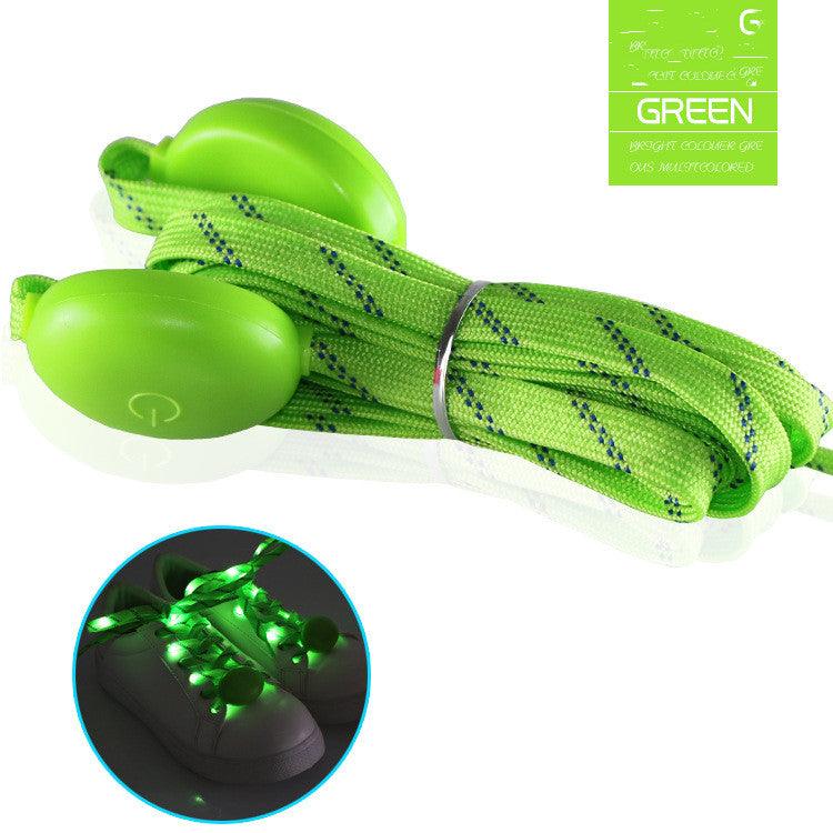 Multicolor LED Nylon Braiding String Bar Party Atmosphere Glowing Props Shoelaces - Amazitshop