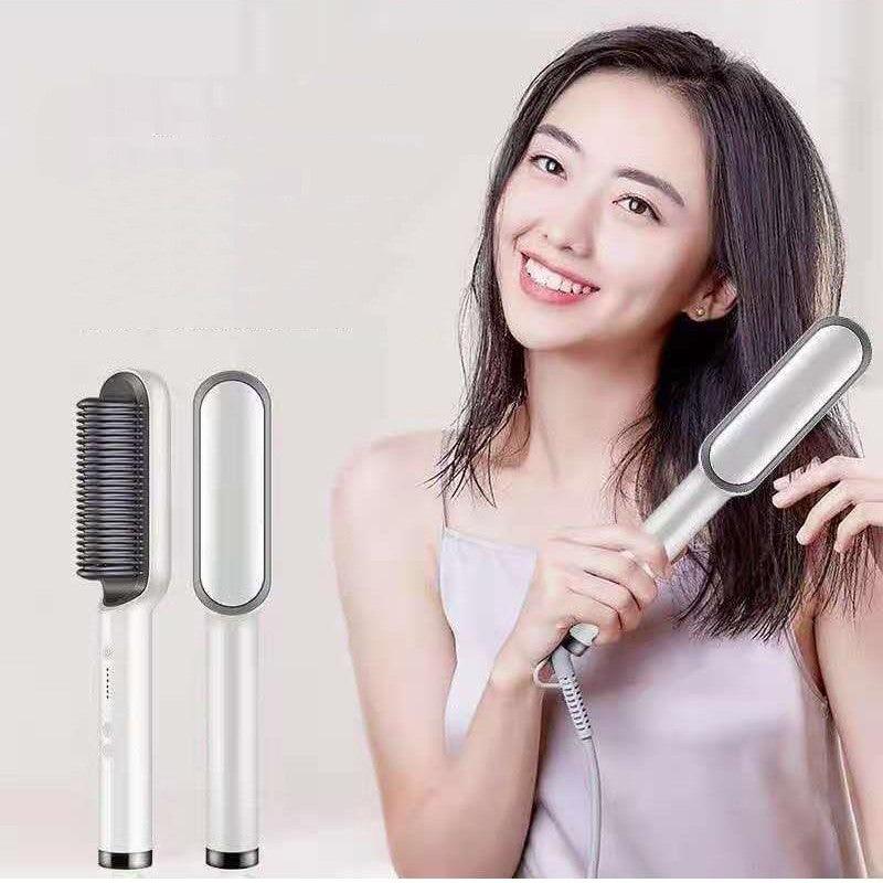 Multifunctional Electric Heating Hair Straightening Comb - Amazitshop